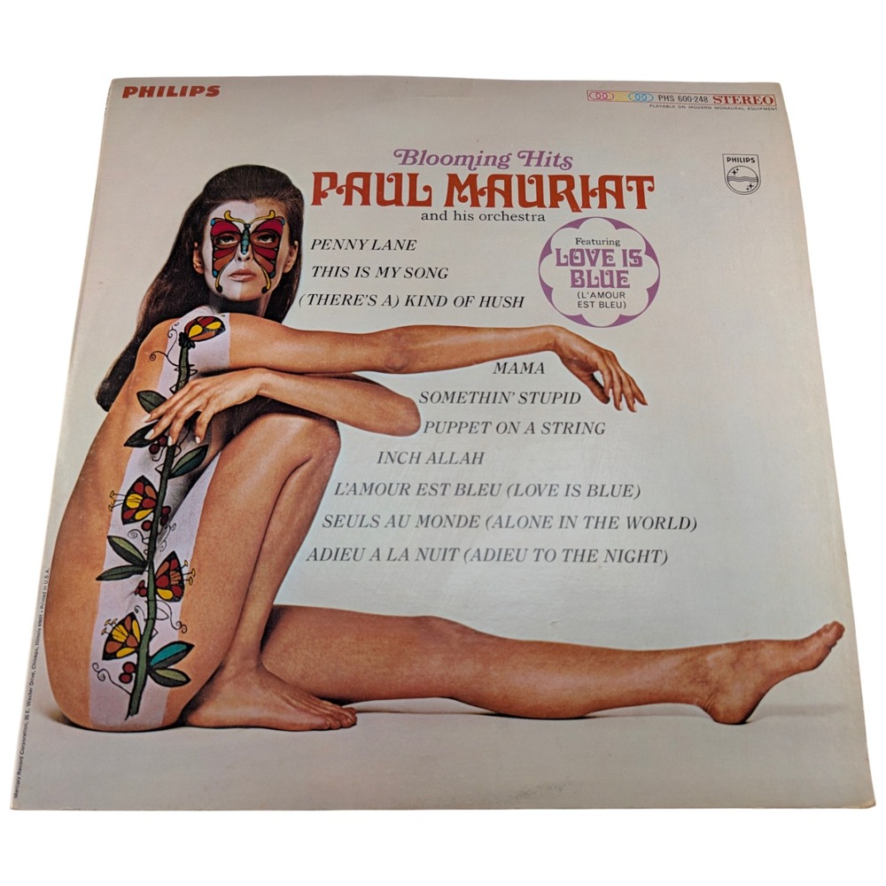 Paul Mauriat Blooming Hits Love Is Blue 1967 Philips Stereo LP PHS 600-248 VG/VG